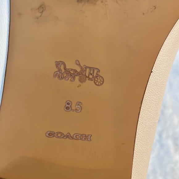 EUC Coach Haley Leather Loafer in Chalk size 8.5 - Picture 6 of 7